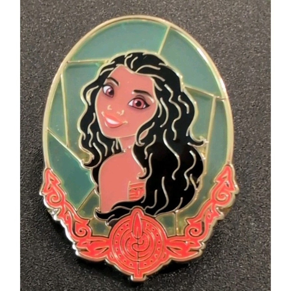 Loungefly Disney Princess Stained Glass  Portrait Blind Box Enamel Pin - Moana